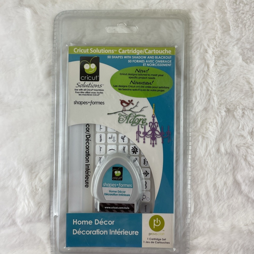 Cricut HOME DECOR Cartridge NEW & SEALED Celebrate Decorate Embellish Paper Card